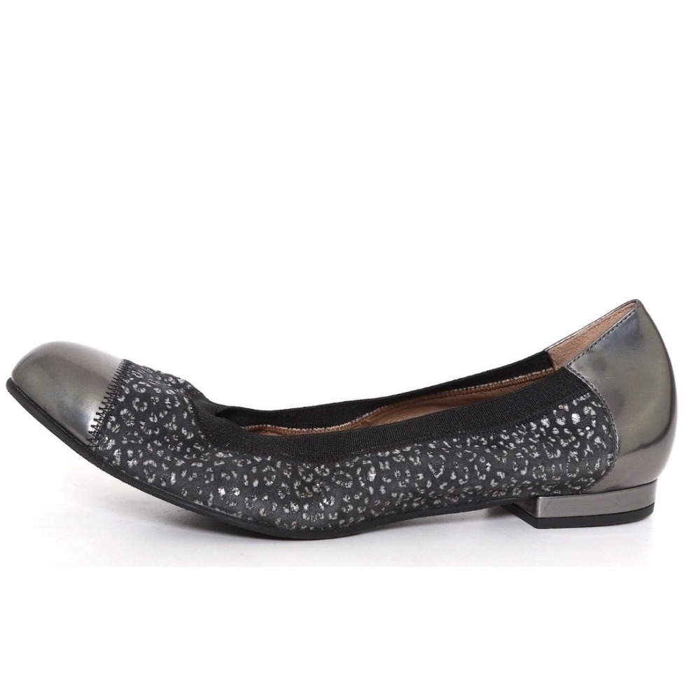 Anyi Lu Cate Metallic Leopard Print Ballet Flats Women's Size 10-10.5 41